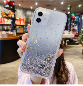 Bright Silver Gold Quicksand for Iphone 16 Case Fundas iPhone 15 17 Pro Max 14 16 Plus Shell Carcasas Women Glitter Phones Cover