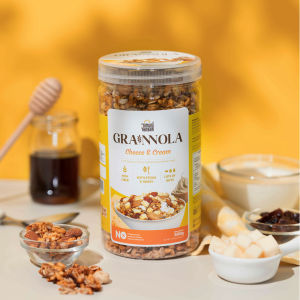 Timur Tengah Grainnola Milky Milk 500 gr Granola Sarapan Sehat Kaya Serat Sereal Praktis Camilan Rendah Kalori Dark Chocolate Vanilla Honey Blueberry Mango Yogurt Cheese and Cream