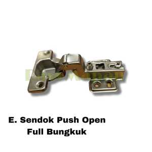 1 PASANG Set Engsel Sendok dan Grendel Babi Untuk Lemari Push Open
