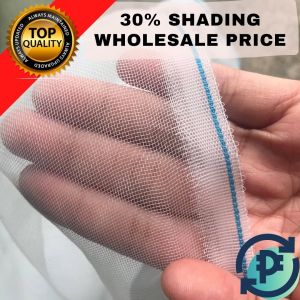 WHITE SCREEN NET 30% SHADING NET 5FT [ 5 meters ] GARDEN NET - MOSQUITO NET - POOL NET - POULTRY NET - MADE OF NYLON MATERIAL