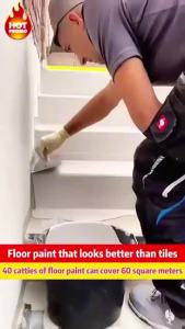 Gold Silk Waterproof Epoxy Floor Paint Wear-Resistant Water-Based Coating Tiles Floor Paint.AutoMaxion