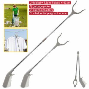 Sunlight 【On Sale】Adjustable Trash Picker Grabber Stick | Lightweight Garbage Picker | Grabber Reaching tool hanger pole fork Premium panungkit with Comfort Grip for Home Outdoor & Laundry Needs