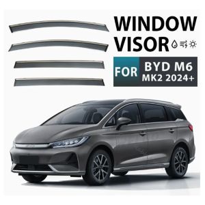 Kail For BYD eMax 7 M6 2024~2026 2025 Car Window Sunshade Rain Guards Side Window Visor Guard Rain Cover Waterproof Accessories 5B9Z4
