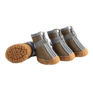 Dog Shoes 4Pcs Dog Boots Breathable Reflective Anti-Slip to Protect Paw Pet Booties for Small Medium Dog