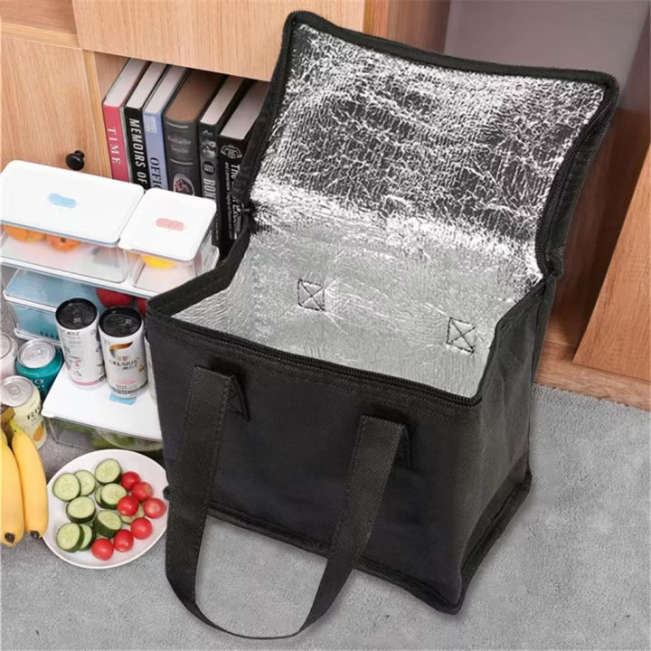 25x20x20cm Portable Lunch Cooler Bag Folding Insulation Picnic Ice