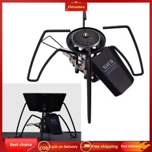 [Chinatera Malll] 2900W Lightweight Spider Stove Stainless Steel Camping Stove Burners Adjustable Portable Spider Furnace for Outdoor Hiking Cooking