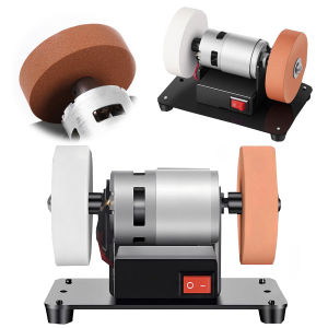 Lightweight Mini Bench Grinder 7 Inch with Adjustable Speed Electric Sander for Metal and Wood