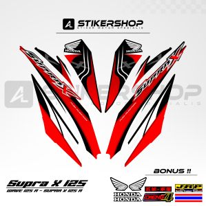 STIKER STRIPING SUPRA X125 - WAVE 125 R GRAFIS VARIASI 022