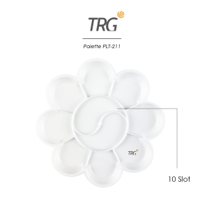 TRG Palet Tempat Alas Lukis Cat Air Akrilik Poster PLT-211 - Watercolor Acrylic Paint Palette TRG