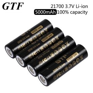 GTF 21700 3.7V 5000mAh Reliable Lithium Battery for Self-assembled Mini Portable Power Packs with vapcell Q2S charger