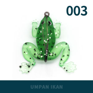 Umpan Pancing Katak Lembut Pesca Umpan Buatan Umpan Katak Silikon dengan Kail Tunggal Umpan Pancing Bass