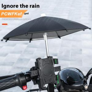 【PCWFKef】 Xe máy điện thoại di động chủ đứng & ô không ướt dù để che nắng xe đạp ngoài trời scooter điện thoại Clip Handlebar núi