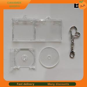 ❣️❣️❣️ Blank Album Mini CD Case Keychain CD Player Keyring Peripheral Commemorative Album Key Holder For DIY Backpack Pendant