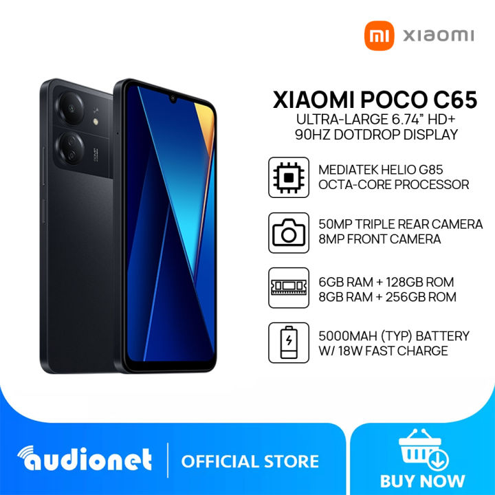 Xiaomi POCO C65 Smartphone, 6GB+128GB/8GB+256GB, MediaTek Helio G85, 6.74” 90Hz Ultra-large HD+ Display, 50MP AI Triple Camera, 5000mAh (Typ)  18W Fast Charging
