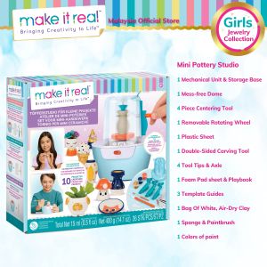 Year End Sales | Make It Real Mini Pottery Studio (1465) Miniature Pottery Kits