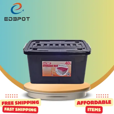 Edepot 40 Liters 1pc Only Black Storage Box
