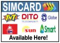 SIMCARD AVAILABLE HERE LAMINATED SIGNAGE (A4 SIZE). 