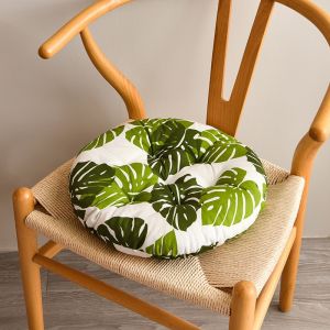 Meditation Floor Round Pillow for Seating on Floor Solid Tufted Thick Pad Cushion 40cm For Yoga Balcony Chair Seat Cushions