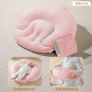15° Anti Reflux Baby Pillow for Newborn Infant Anti Vomit Wedge Pillow Baby Incline Pillow Detachable Anti-Choking Feeding Pillow