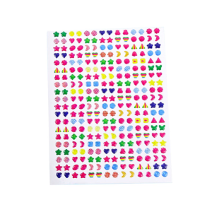 1Sheet 3D Puffy Sticker Eco-Friendly Educational DIY Earring Sticker Self-Adhesive Kids Room Luggage Decoration