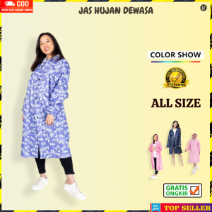 JAS HUJAN WANITA KOREA & RAINCOAT PRIA DEWASA