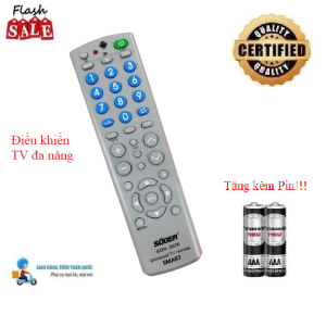 Remote Điều khiển TV đa năng SUDER 303 tất cả các dòng tivi LCD/LED TV- CRT (màn hình dày) Tặng kèm Pin