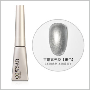 12 ML Universal Nail Art high-gloss Gel color quicksand gold Gel Nail Polish Manicure Predicure Deco美甲百搭高光胶色流沙金 指甲油胶超显白