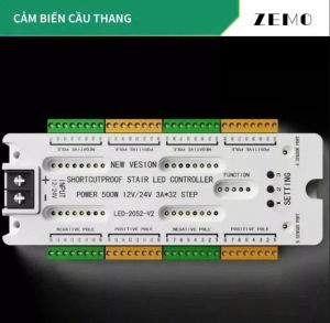 Cảm Biến Cầu Thang Tự Động 32 Bậc (DC12V-24V chống cháy mạch khi đấu nhầm âm dương)