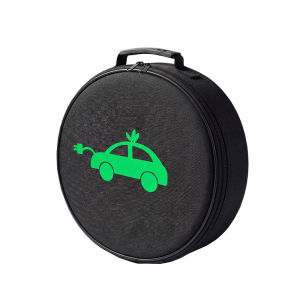Electric Vehicle Charging Cable Bag Waterproof Round/Square EV Charger Carrying Case Car Cable Bag