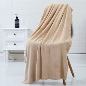BUYYU Quick Dry Plush Bath Towel Fluffy Bath Sheets Microfiber Candy Color Super Absorbent Bath