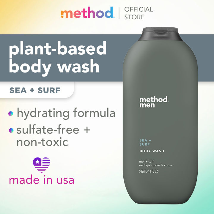 Method men body wash - sea + surf 532ml