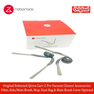 For Roborock Qrevo Curv 2 Pro Vacuum Cleaner Accessories Filter Side/Main Brush Mop Dust Bag & Main Brush Cover Optional