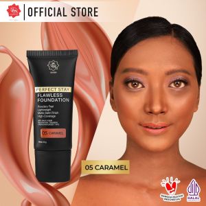 Viva Queen Flawless Satin Finish Foundation SPF 30 - Tekstur Halus dengan Serum Niacinamide & Chamomile