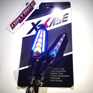 Lampu Sein Sen LED Running Panah 2 Sisi KLX DTRACKER WR Vixion CRF PCX NMAX VARIO CB CBR Sonic Tiger Megapro Scorpio RX MX KING XSR NINJA R15 Xabre