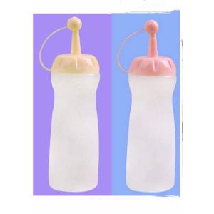 xinxin 2pcs Kitchen Plastic Squeeze Bottle Ketchup Salad Dressing Jar Needle-tip Squeeze bottle