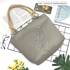 Tas Kanvas bisa custom | nevset bag | tas promosi | tote bag menerima pesanan ready banyak tas Totebag sablon tali sumbu