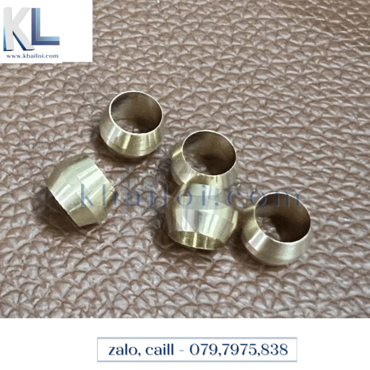 Hạt bắp đồng -Nhẫn ống đồng- Hạt bắp liên kết nón và ren côn lõm nối ...