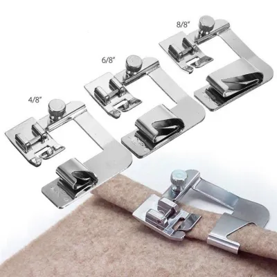 Home Sewing Machine Presser Foot 1pc 13 19 22mm Sewing Accessories Rolled Hem Brother Singer