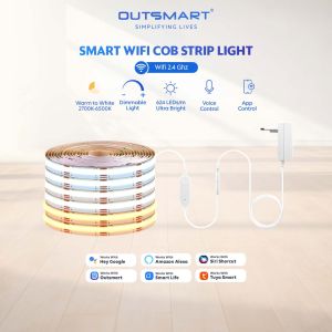 Outsmart WiFi Smart COB LED Strip 5M  Tunable White Dotless Warm & Cool White 2700-5000K