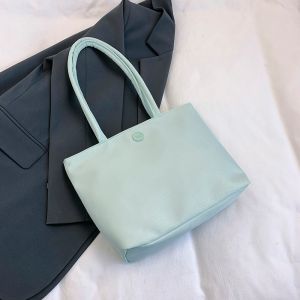 Deobags Tas Tote MACARON BESAR nylon resletin macaron polos korean style Tas tangan besar fashion  / Tas wanita tas cewek besar  TFW 00231