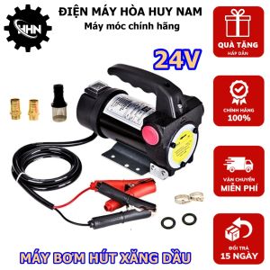 Máy bơm hút nhiên liệu xăng dầu 24V - Cảm biến chống chảy nổ - HÀNG CHÍNH HÃNG - BẢO HÀNH TOÀN QUỐC