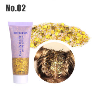 Body Glitter Gel Face Lip Sequins Eyeshadow Stage Festival Makeup Hair Decoration Glitter Powder Party Fish Scales Highlighter