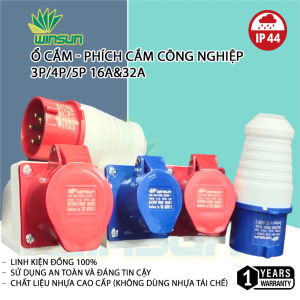 Ổ cắm gắn nổi ổ cắm công nghiệp ổ cắm 3 pha 16A 32A Winsun
