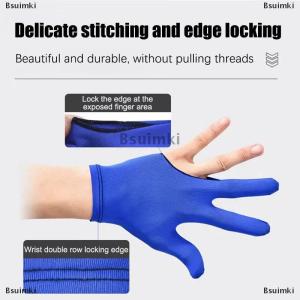 [COD] Bsuimki Three Fingers Full-Finger Snooker Pool Cue Billiard Glove For Left Hand Lycra Billiards Gloves