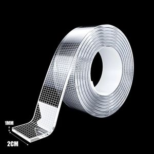 5M Thickness Double-Sided Tape Strong Adhesive Transparent Traceless Nano Tape Waterproof High Viscosity Acrylic Sticky Strip