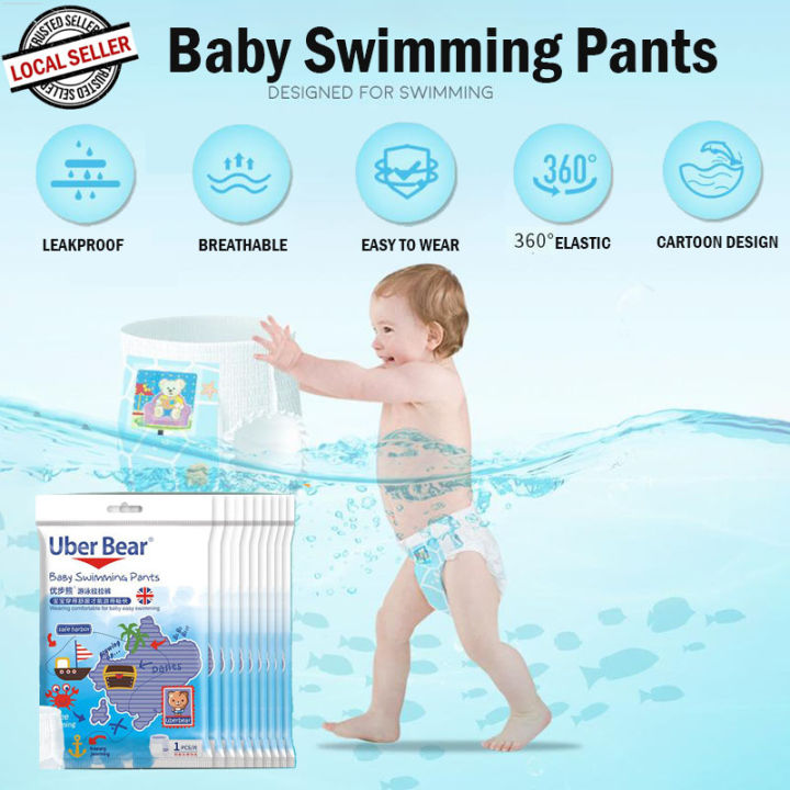 【Local Seller】Swimming Diapers Waterproof Disposable Baby