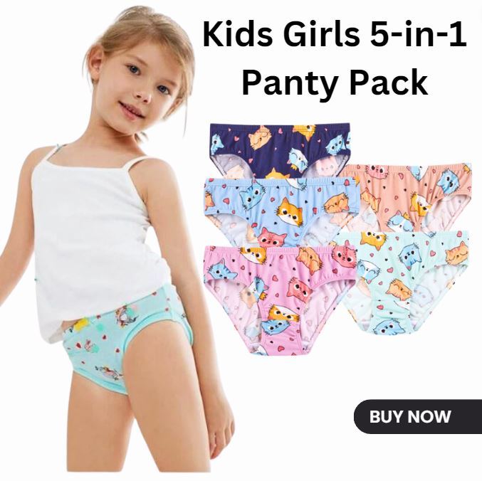 Girls 5 Pack Panty