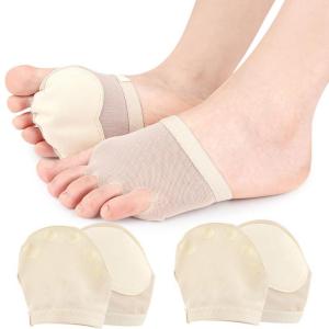 Fabric Forefoot Pad Soft Foot Cushion Pad Women High Heel Invisible Toe Sock Half Forefoot Sock Pad for High Heel