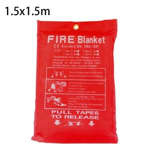 Fire Blanket Original Pemadam Api Fiberglass Kain Pemadam Api Selimut Anti Api - 150 X 150 cm