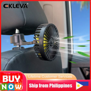 EKLEVA Car Mounted USB Car Aromatherapy Fan For Rear Seat Portable Car Rear Seat Fan With 3 Adjustable Wind Speeds